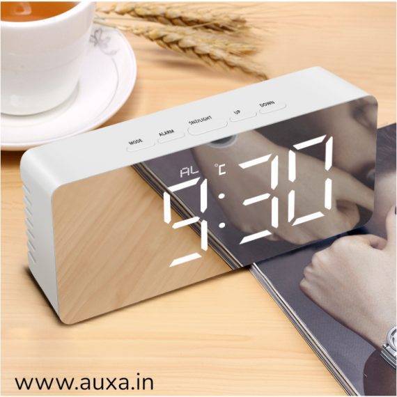 LED Mirror Digital Alarm Clock