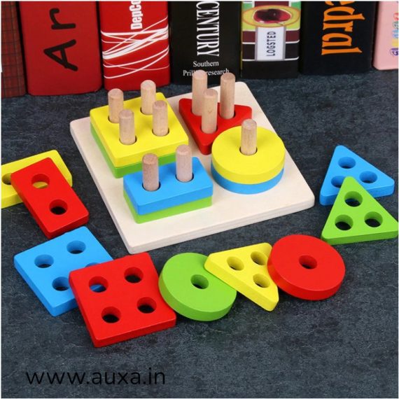 Wooden Geometric Puzzle Toys