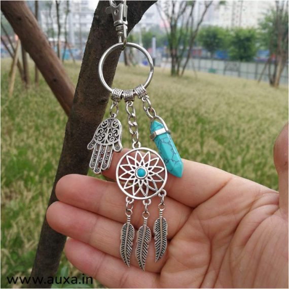 Dream catcher Evil eye keychain