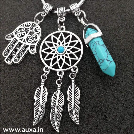 Dream catcher Evil eye keychain