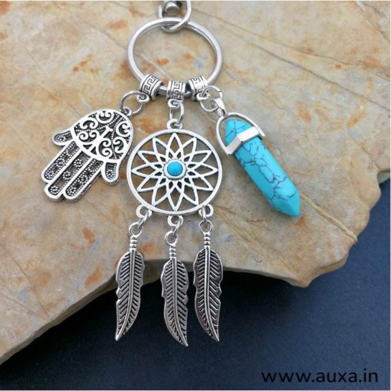 Dream catcher Evil eye keychain