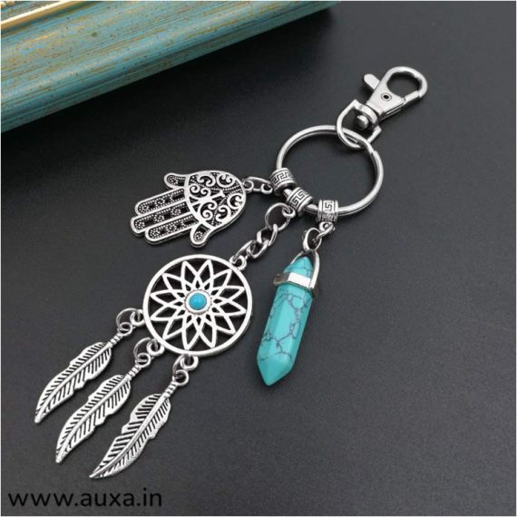 Dream catcher Evil eye keychain