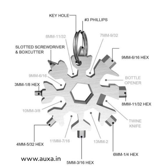 Multifunction Snowflake Wrench Toolkit