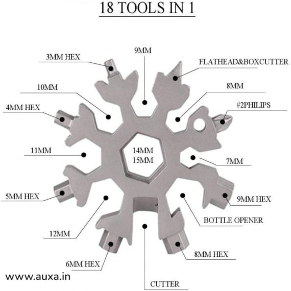 Multifunction Snowflake Wrench Toolkit