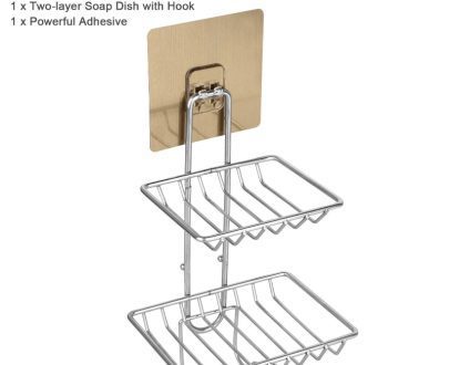 Steel Double Layer Soap Holder