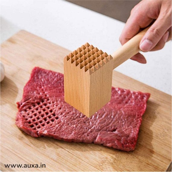 Wooden Meat Tenderizer Pounding Hammer