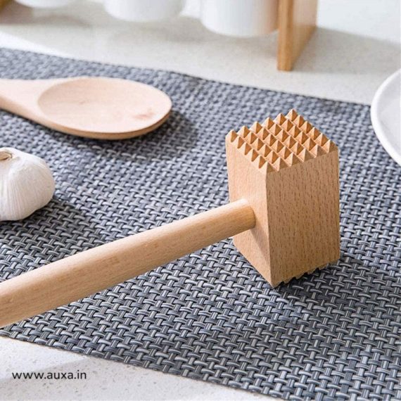 Wooden Meat Tenderizer Pounding Hammer