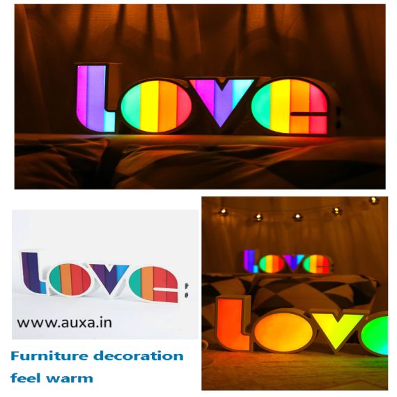 Rainbow Led Love Light