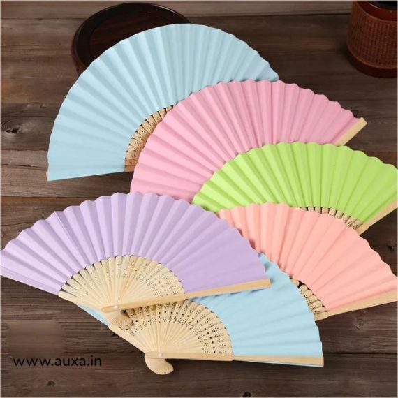 Handheld Folded Paper Fans