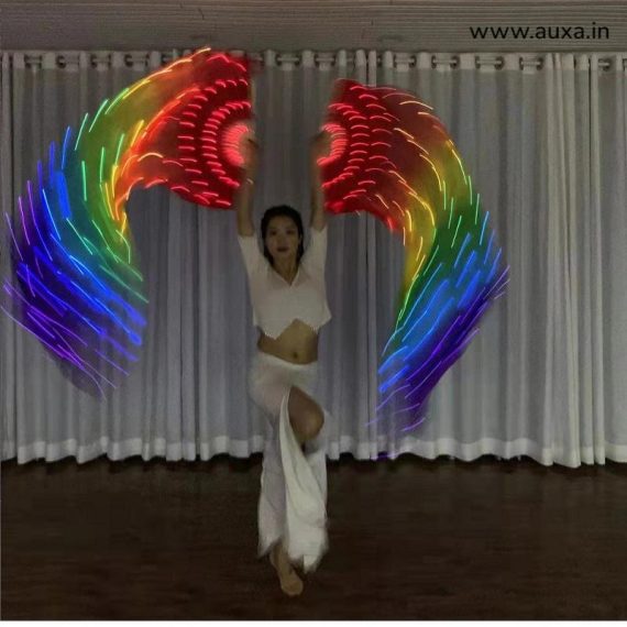 Rainbow Led Dance Fans