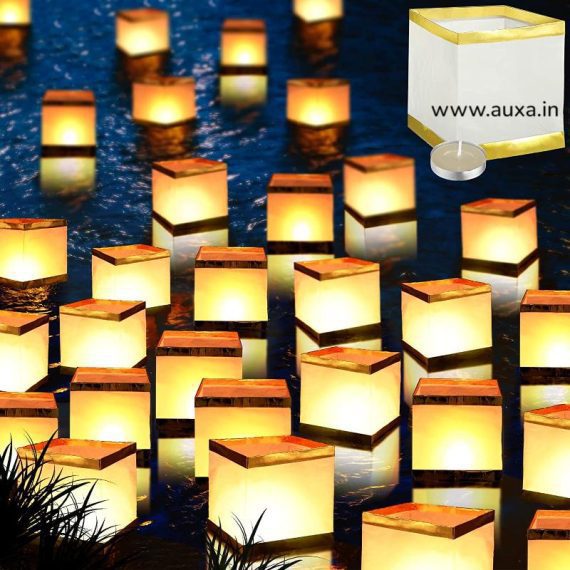 Square Floating Lanterns with CandlesSquare Floating Lanterns with Candles