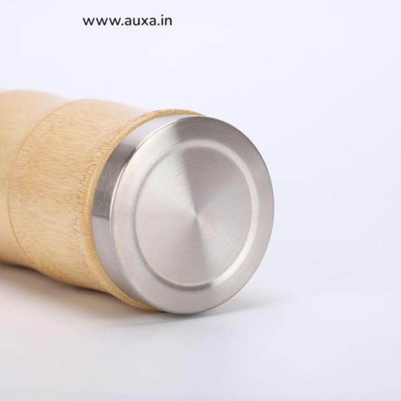 Double Wall Bamboo Thermos Bottle