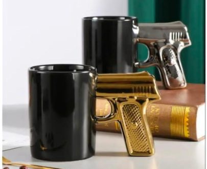 Golden Gun Ceramic Coffee Mug