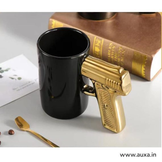 Golden Gun Ceramic Coffee Mug