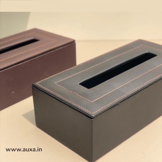 Leather Tissue Box Cover