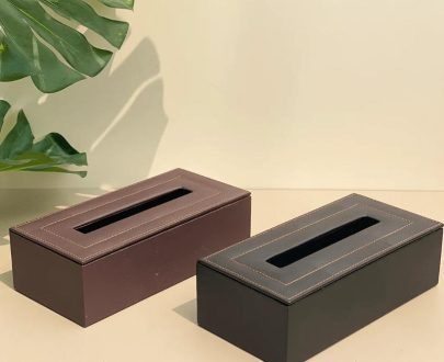 Leather Tissue Box Cover