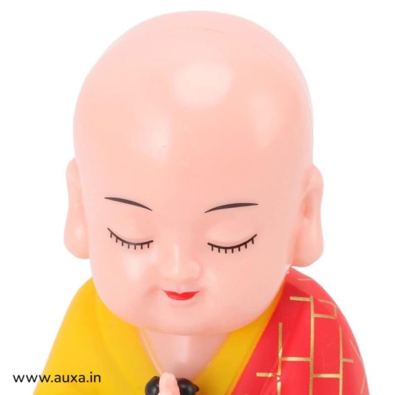 Solar Buddhist Monk Statue