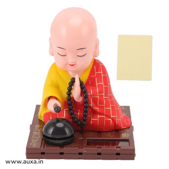 Solar Buddhist Monk Statue