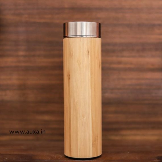 Travel Bamboo Vacuum Flask