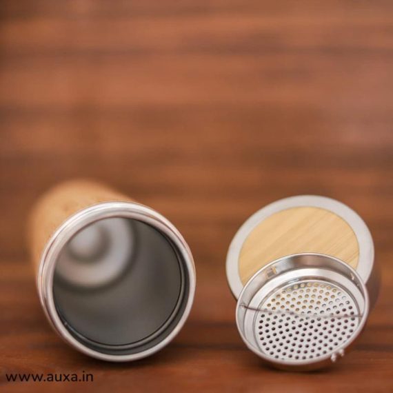 Travel Bamboo Vacuum Flask