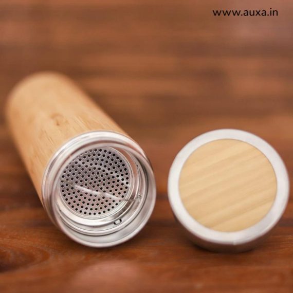 Travel Bamboo Vacuum Flask