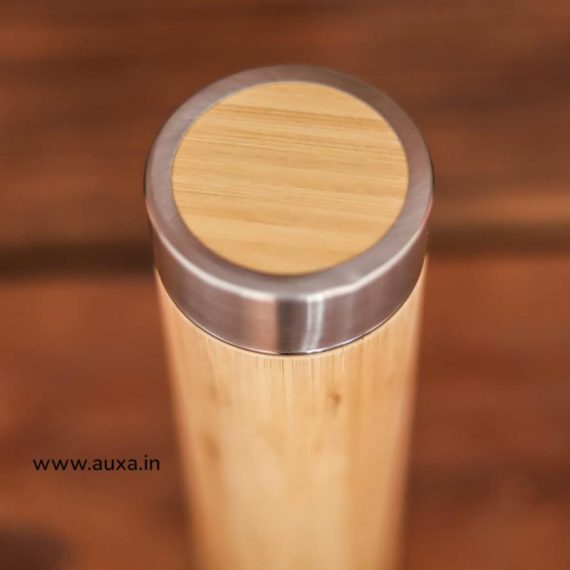 Travel Bamboo Vacuum Flask