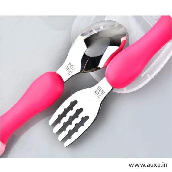 Cartoon Kids Spoon and Fork Set