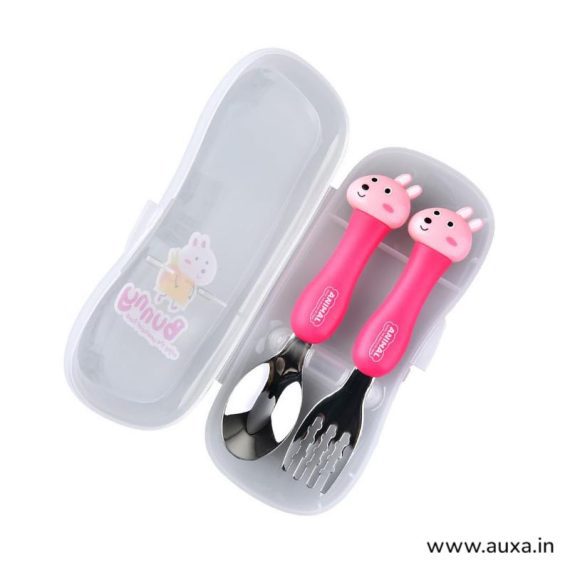 Cartoon Kids Spoon and Fork Set