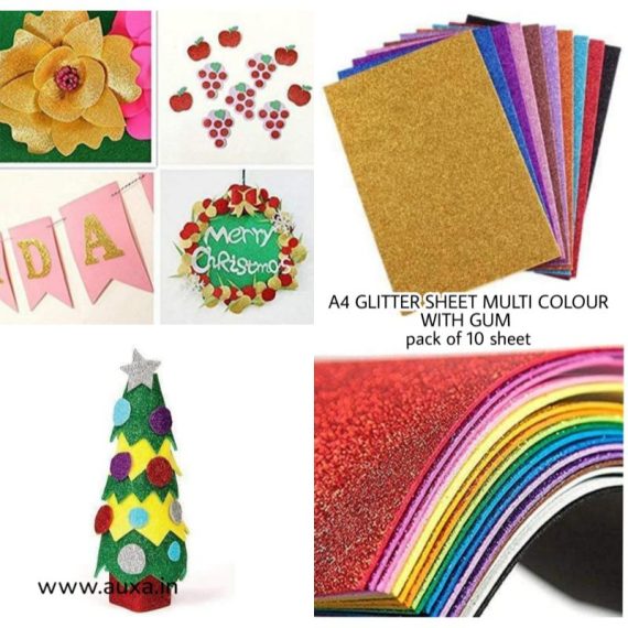 Self-Adhesive Glitter Foam Sheets