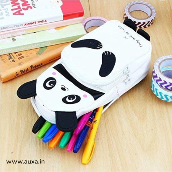 Stylish White Panda Pencil Pouch