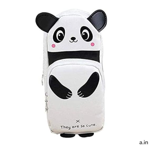 Stylish White Panda Pencil Pouch