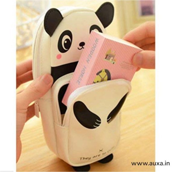 Stylish White Panda Pencil Pouch