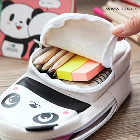 Stylish White Panda Pencil Pouch