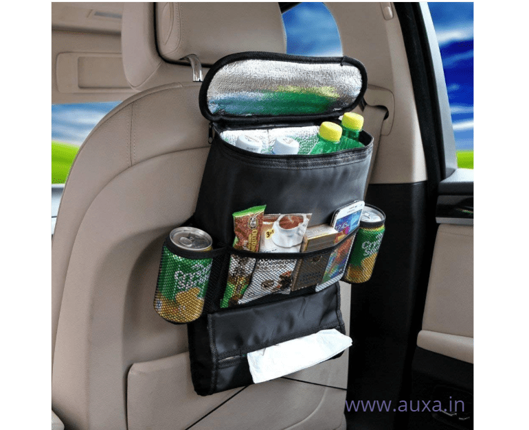 Insulated Car BackSeat Organizer Multi-Pocket Thermal Bag 1pc