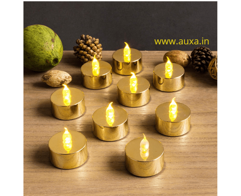 Golden LED Tealight Candle