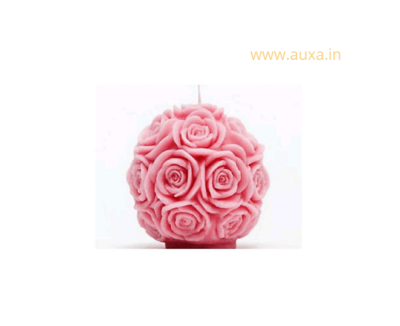 Decorative Rose Ball Candle
