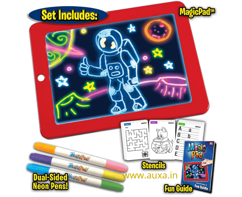 Magic Glow Drawing Pad 3d Light Up Stencil Magic Pad For Kids 1pc Auxa In