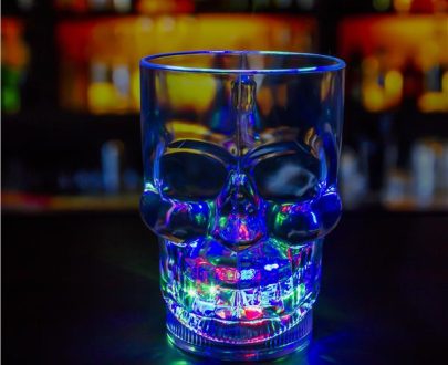 Multicolor Led Skull Beer Mug