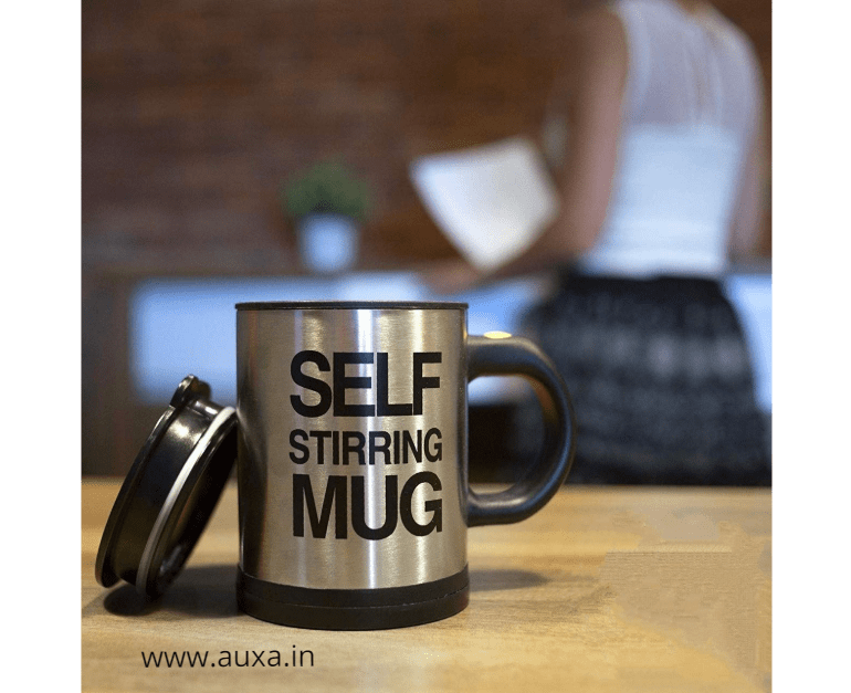 1pc Stainless Steel Self Stirring Mug