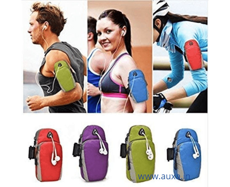 Sports Armband Mobile Pouch Waterproof Mobile Arm Belt 1pc | auxa.in