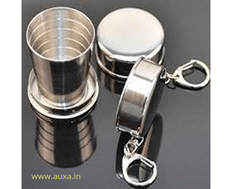 BESPORTBLE 10pcs Stainless Steel Cups Small Portable Metal Cup Wine Storage Cup for Party Camping Barbecue Silver 