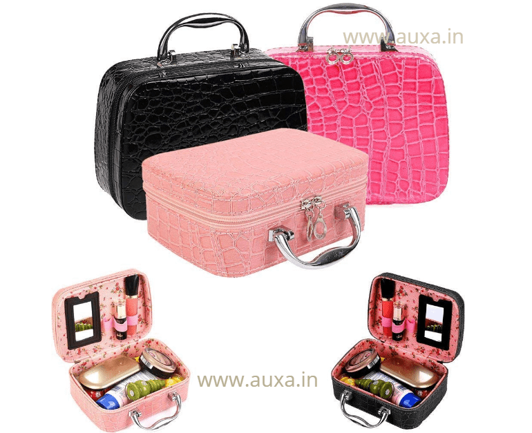 The Wheeled Makeup Kit is great for carrying all of your makeup in one bag.  Size: 12H x 8.5D x 14L Handle … | Makeup suitcase, Makeup kit, Makeup case  on wheels