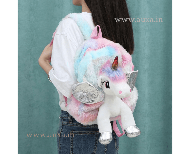 Kids Unicorn Fur Bag