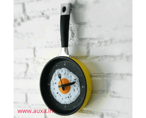 Egg Frying Pan Clock