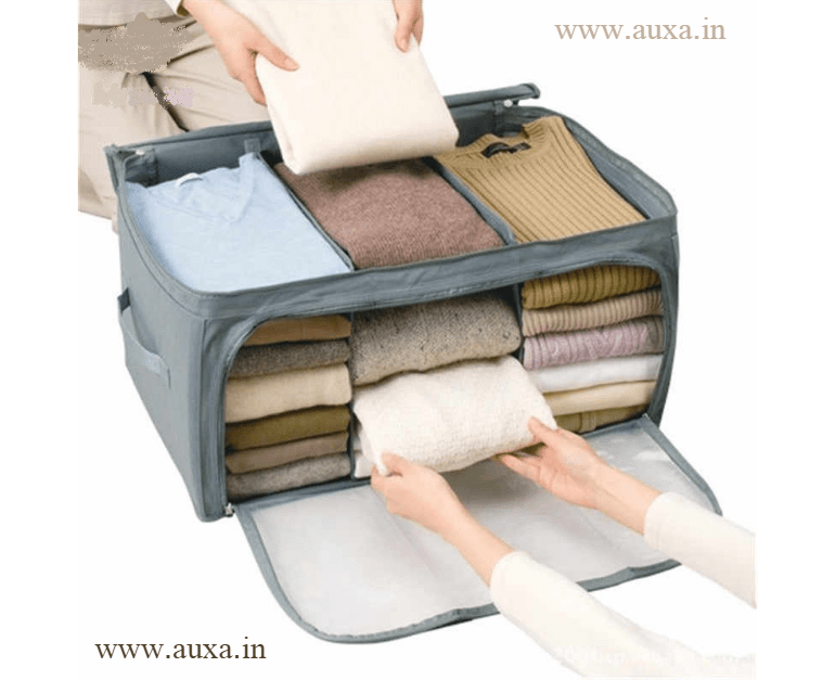 Fabric Foldable Storage Bags Clothing Organizers Wardrobe Cube Closet Boxes  | eBay