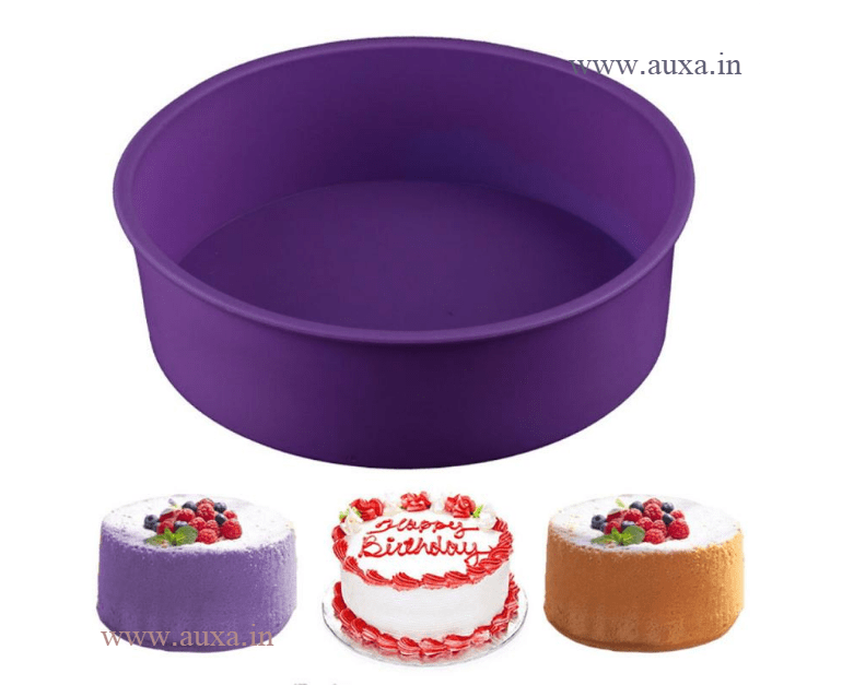 Buy Round Silicone Cake Mould Oven Baking Pan 18 cm diameter 1 pc Online