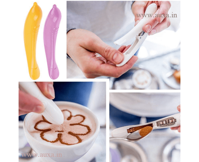 Coffee Art Pen Electric, Cocoa Latte Pen Coffee Spice Pen Cake Decorating  Coffee Carving Pen For Chocolate Powder