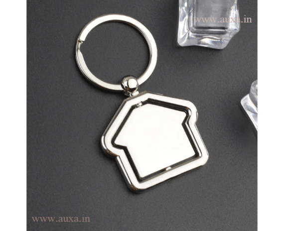 Home Shaped Keychain Ring