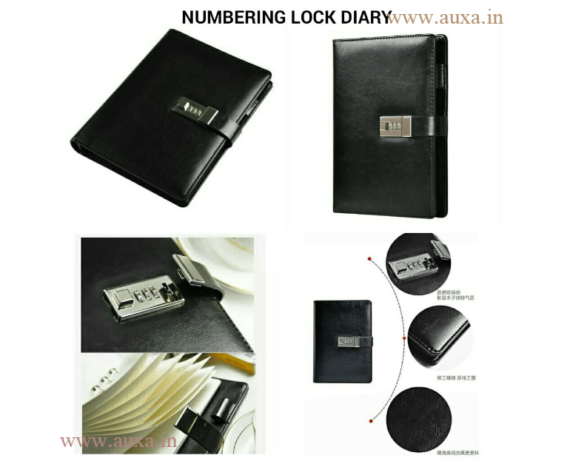 Leather Numbering Lock Diary