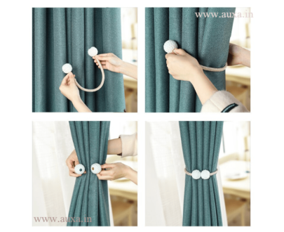 Pearl Magnetic Buckle Curtain Tieback